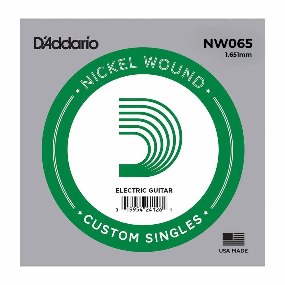 מיתר בודד לגיטרה חשמלית דדריו 0.65 – Daddario NW065 Nickel Wound Single